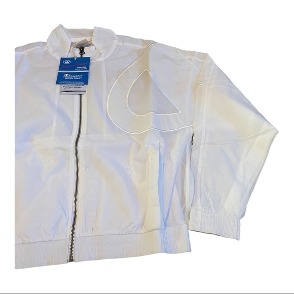 Champion Premium Reverse Weave track jacket Oversized C Logo white - Picture 5 of 15